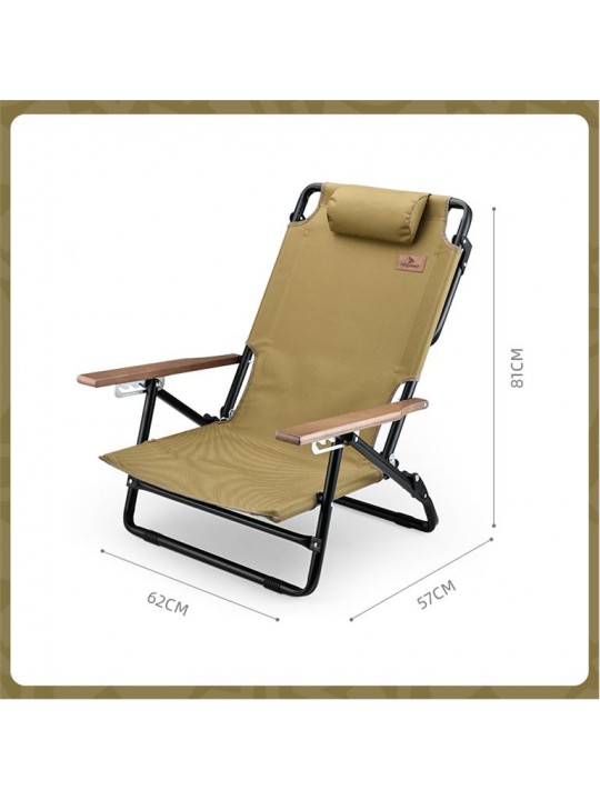 Πτυσσόμενη Καρέκλα Παραλίας Αλουμινίου Highspeed Λαδί με Ανάκλιση 5 θέσεων - HS-YF2-GR