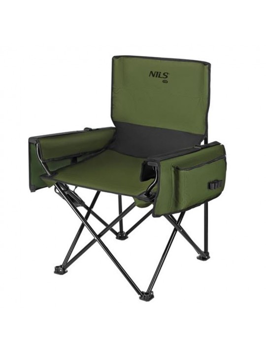 Πτυσσόμενη Καρέκλα για ψάρεμα/camping Fishing Chair NC3703 Πράσινη NILS CAMP - 15-03-326