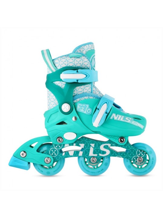 Αυξομειούμενα Roller Nils Extreme NA13102 FILO INLINE SKATES Τιρκουάζ Small (30-33) - 16-01-308