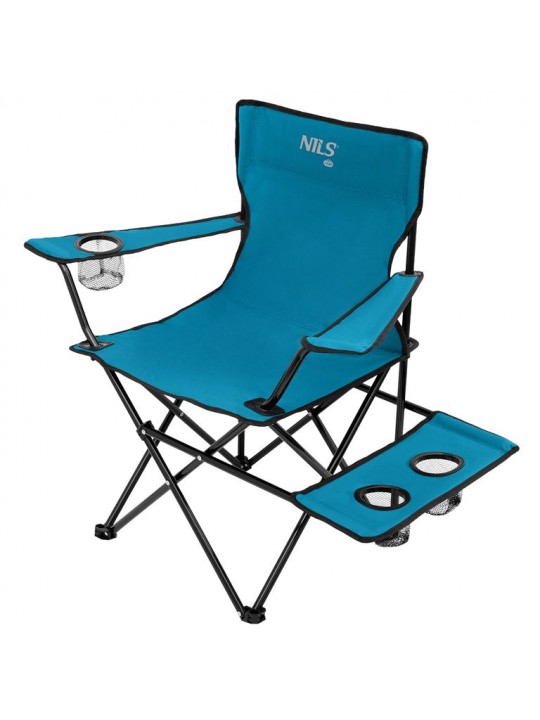 NILS CAMP Καρέκλα Καμπινγκ/Hiking Πτυσσόμενη με Βάση NC3301 Μπλε/Γκρι - 15-03-303
