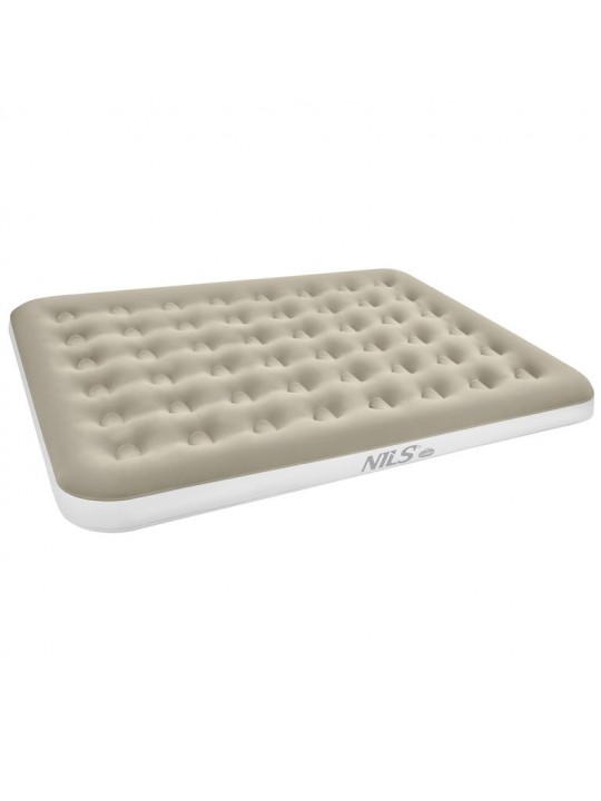 Φουσκωτό Στρώμα Ύπνου XXL Διπλό NILS CAMP NC2803  203x152x22cm Μπεζ - 15-05-607
