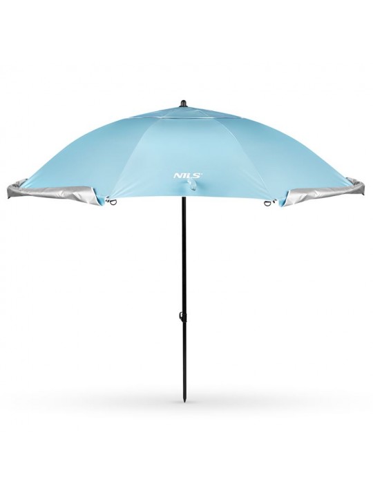 NC17114 Ομπρέλα Παραλίας/ Ανεμοφράκτης 2 ΣΕ 1 XXL 240 cm ΜΠΛΕ NILS - 15-02-498