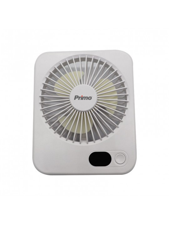 Ανεμιστήρας Mini PRMF-80692 Primo 5'' 12.5cm Λευκός Επαναφορτιζόμενος