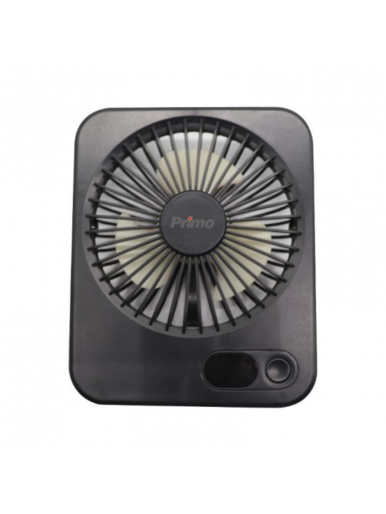 Ανεμιστήρας Mini PRMF-80693 Primo 5'' 12.5cm Μαύρος Επαναφορτιζόμενος