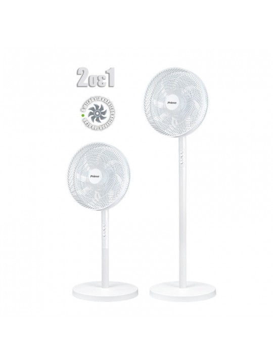 Ανεμιστήρας Ορθοστάτης PRSF-80604 Primo 16'' 40εκ. Λευκό 2 ΣΕ 1