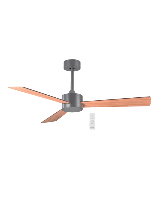 Ανεμιστήρας Οροφής 52'' 132CM PRCF-80619 Primo Γκρι-Καφέ 3Φτερά Με Τηλεχειριστήριο