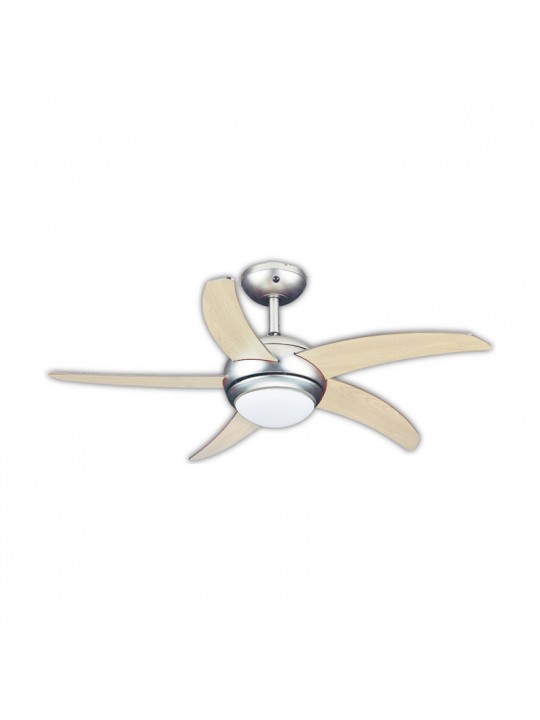 Ανεμιστήρας Οροφής PRCF-80283 Primo 44'' 110εκ. Με Τηλεχειριστήριο 1Φως 5Φτερά Οξιά