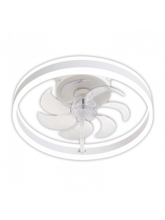 Ανεμιστήρας Οροφής PRCF-80609 Primo 20'' 50εκ. Με Τηλεχειριστήριο 1Φως LED 7 Φτερά Λευκός