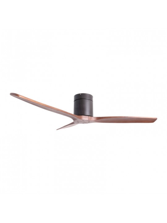 Ανεμιστήρας Οροφής PRCF-80665 PRIMO 52'' 132εκ. DC Με Τηλεχειριστήριο Μαύρος με 3 καφέ φτερά