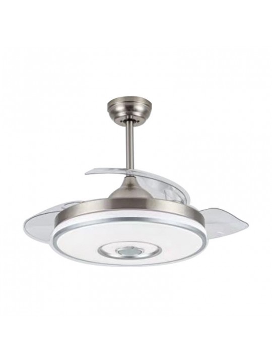 Ανεμιστήρας Οροφής PRCF-80682 Primo DC 42'' 106εκ. Με Τηλεχειριστήριο 1Φως LED 3Φτερά Ασημί