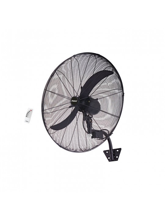 Ανεμιστήρας Τοίχου PRWF-80455 Primo 26'' 65εκ. Βιομηχανικός 200W Με Τηλεχειριστήριο Μαύρος