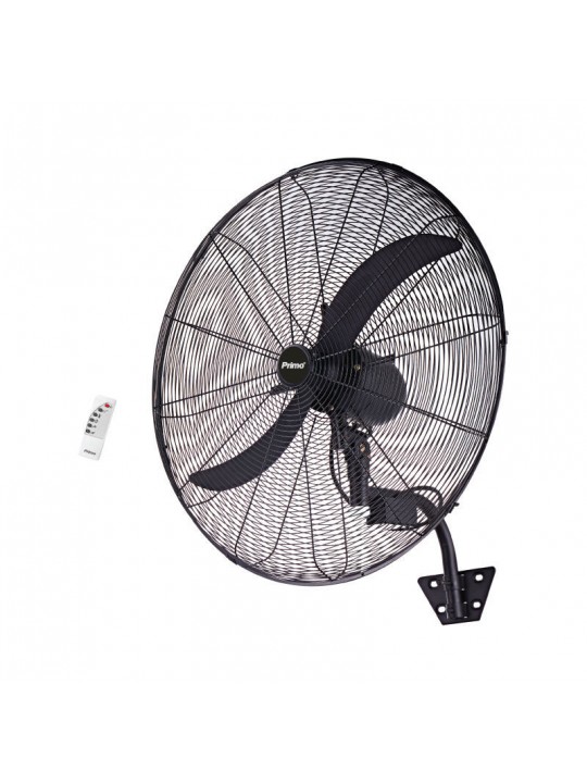 Ανεμιστήρας Τοίχου PRWF-80511 Primo 20'' 50εκ. Βιομηχανικός 140W Με Τηλεχειριστήριο Μαύρος