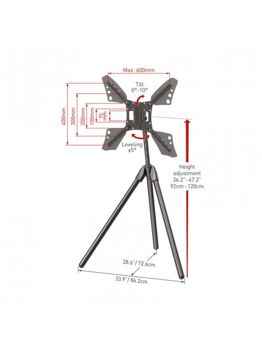 Βάση Τηλεόρασης Δαπέδου DTP410 Barkan 13