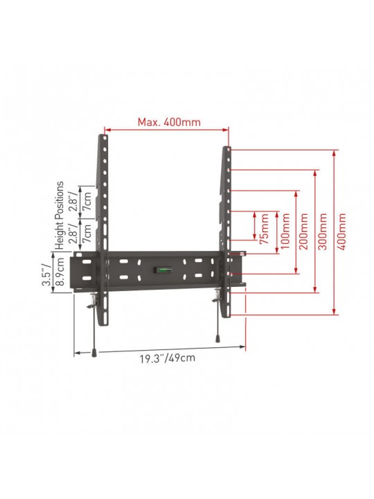 Βάση Τηλεόρασης Τοίχου E30.B Barkan 19