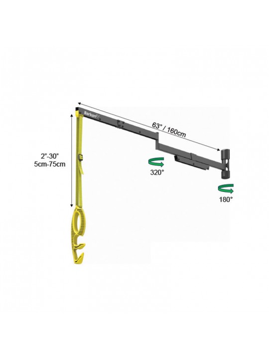 Βάση Τοίχου για Καλώδιο Φόρτισης Αυτοκινήτου Barkan 160cm