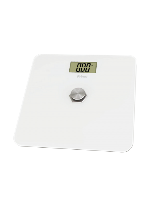 Ζυγαριά Σώματος Kinetic PRBS-40466 Primo 180Kg Υάλινη Λευκή