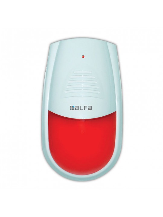 Ομοίωμα σειρήνας D8128S Alfaone με Flash light διαστάσεις 115*196*68mm Λευκό