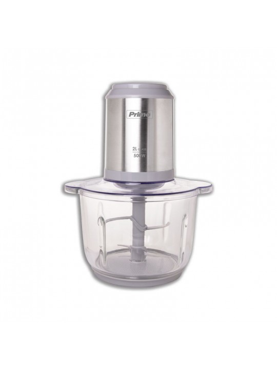 Πολυκόπτης PRFC-40486 500W 2L με γυάλινο μπωλ inox/γκρι