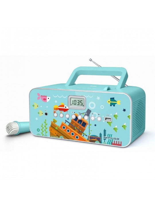 Ραδιόφωνο Cd-Player M-29KB MUSE Με Μικρόφωνο Μπαταρίας-Ρεύματος Ψηφιακό