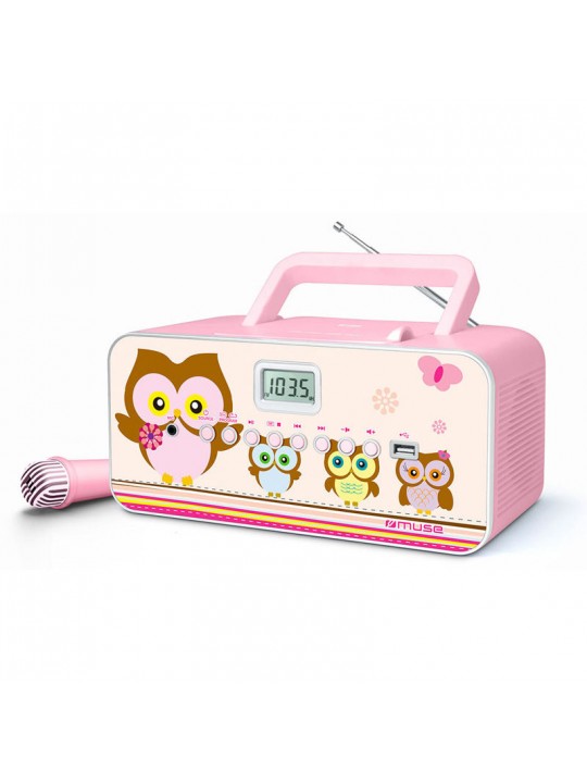 Ραδιόφωνο Cd-Player M-29KP MUSE Με Μικρόφωνο Μπαταρίας-Ρεύματος Ψηφιακό