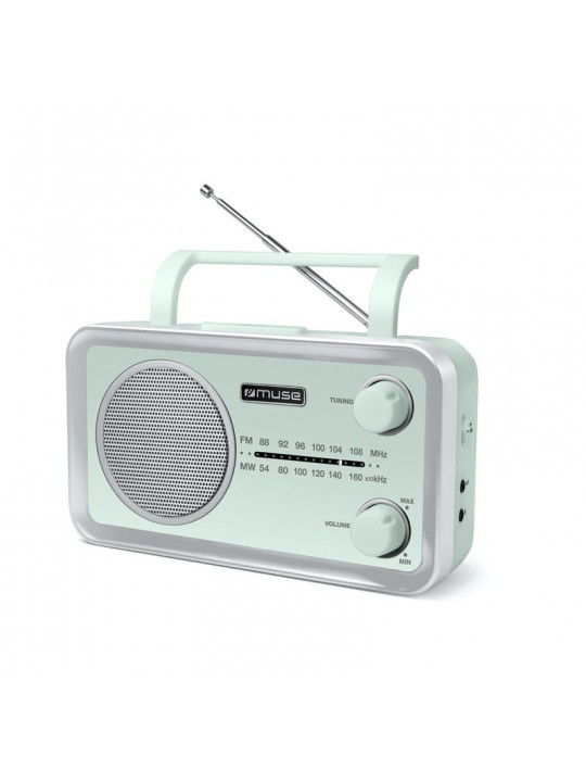 Ραδιόφωνο MF-060 AG MUSE Μπαταρίας-Ρεύματος Αναλογικό Πράσινο
