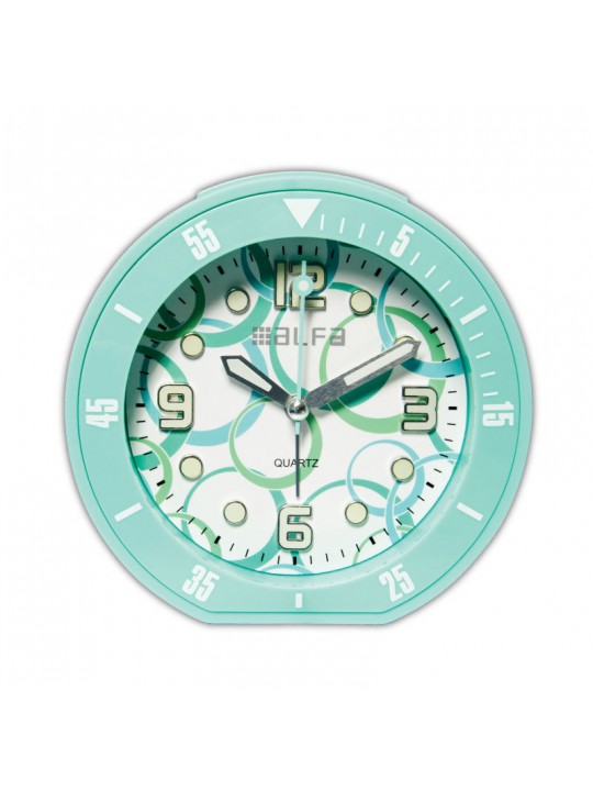 Ρολόι Επιτραπέζιο ALTC-60171 Alfaone Αναλογικό Αθόρυβο με φωτισμό 
