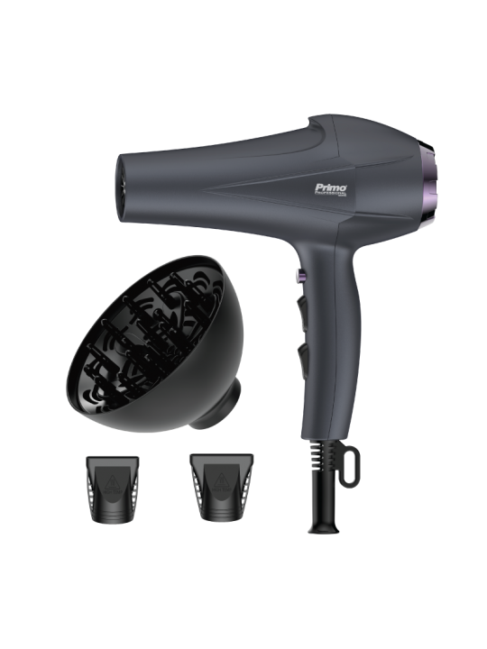 Σεσουάρ PRHD-40458 Primo 2400W AC Με λειτουργία ιονισμού και κρύο αέρα Ανθρακί
