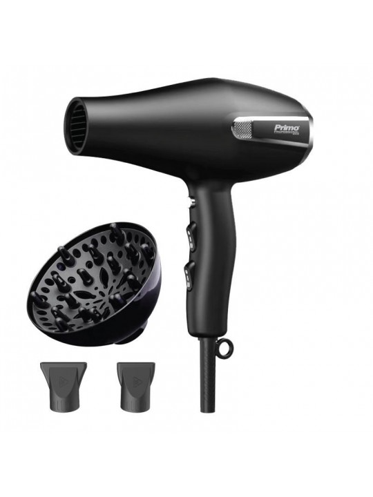 Σεσουάρ PRHD-40477 Primo 2200W AC Με λειτουργία ιονισμού και κρύο αέρα Μαύρο