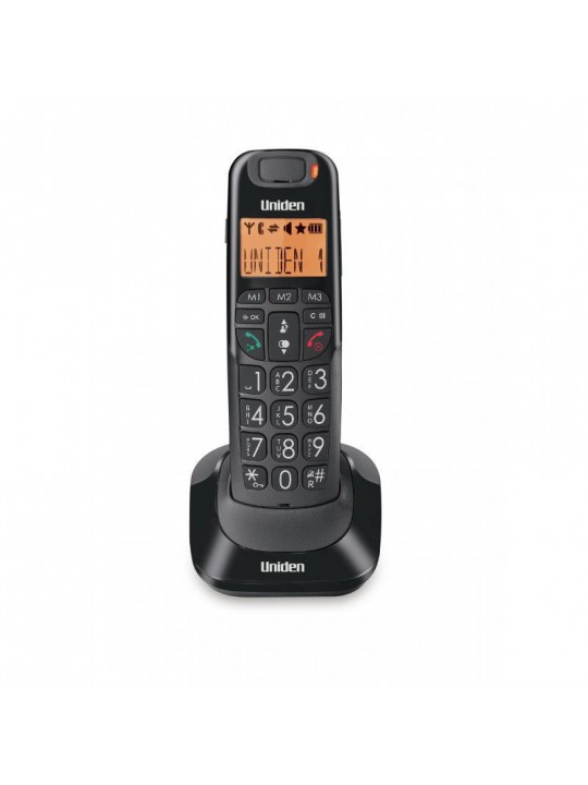 Τηλέφωνο Ασύρματο Με Μεγάλα Πλήκτρα UNIDEN AT-4105 Μαύρο