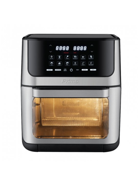 Φουρνάκι & Φριτέζα Αέρος PRAF-40424 Primo Digital 12L 1800W Inox/Μαύρο