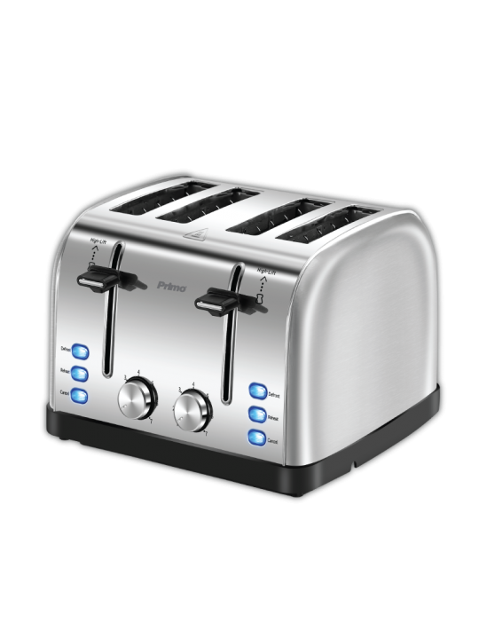 Φρυγανιέρα PRST-40454 Primo 4Θέσεων 1900W Inox