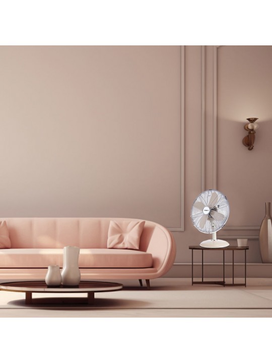 Ανεμιστήρας Επιτραπέζιος PRΤF-80577 Primo 12'' 30εκ. Μεταλλικός Κρεμ Ανεμιστήρας Επιτραπέζιος PRΤF-80577 Primo 12'' 30εκ. Μεταλλικός Κρεμ