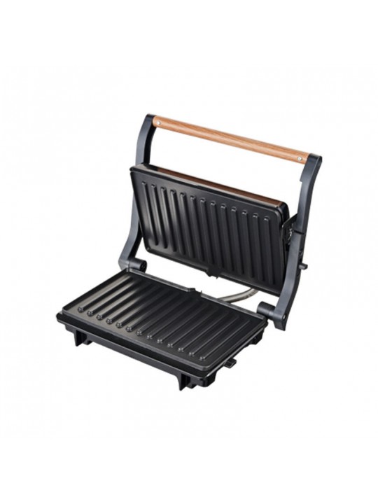 Τοστιέρα Panini PRPT-40492 Primo Αντικολλητικές πλάκες 1000W Wooden-Μαύρη Τοστιέρα Panini PRPT-40492 Primo Αντικολλητικές πλάκες 1000W Wooden-Μαύρη