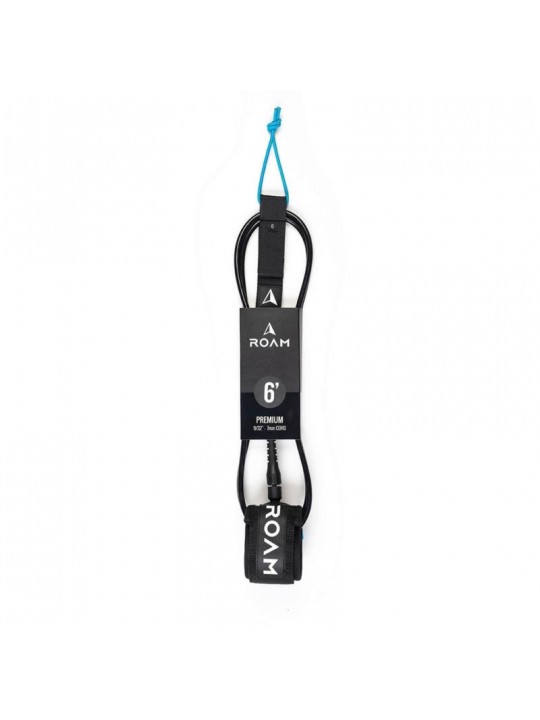 Roam - Leash για surfborad ROAM Premium 6.0 183cm- Μαύρο