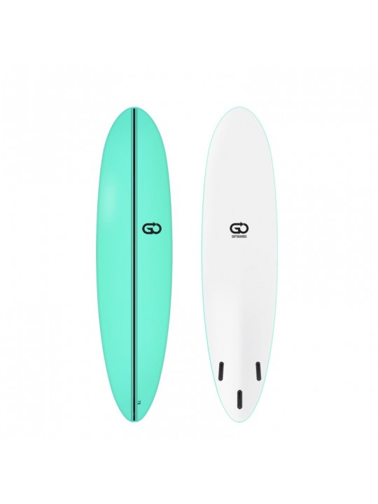 Άγνωστος - Σανίδα surf Softboard 7.6 Soft Top Πράσινη - GO