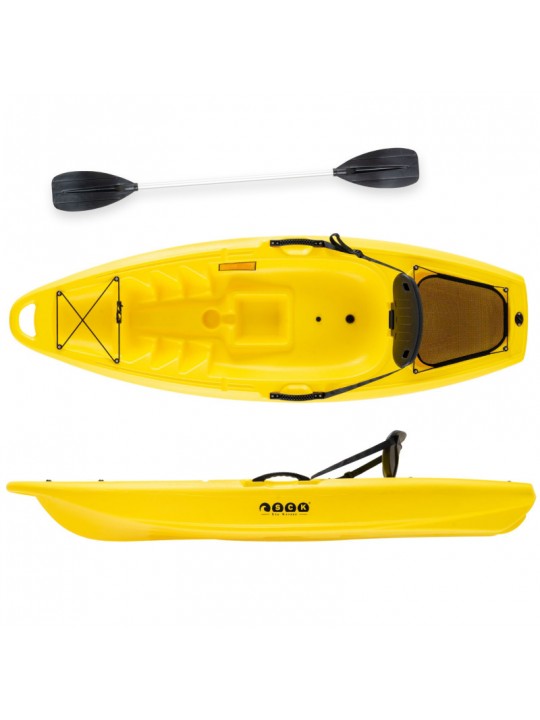 SCK - Hoppy παιδικό καγιάκ με κουπί και ενσωματωμένη πλάτη SCK Κίτρινο