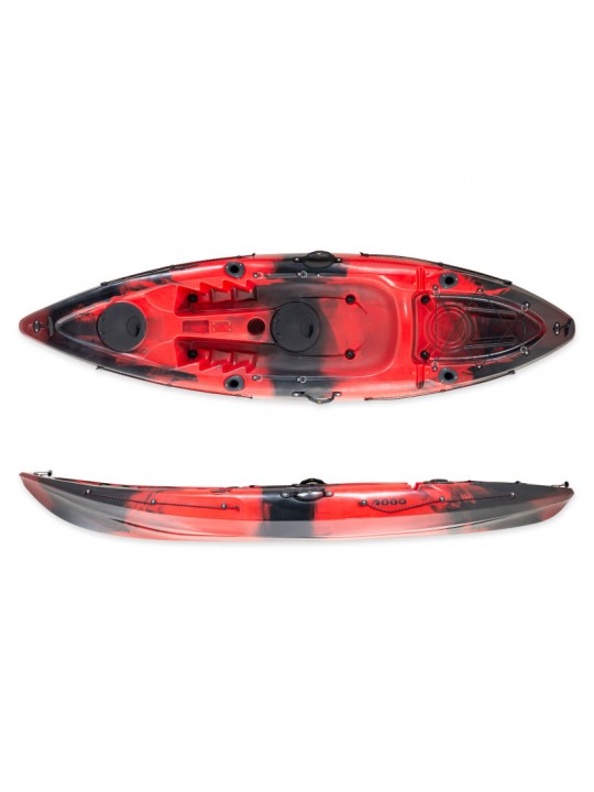 SCK - Conger 295 μονοθέσιο καγιάκ για ψάρεμα SCK κόκκινο-μαύρο