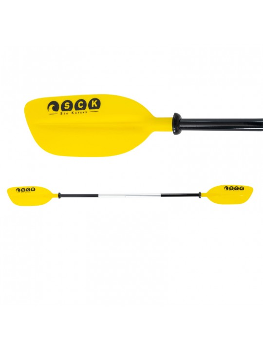 SCK - Κουπί καγιάκ διαιρούμενο 220cm Αλουμινίου SCK κίτρινο