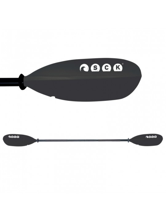 SCK - Κουπί καγιάκ σπαστό σε 2 μέρη 220cm Αλουμίνιο Μαύρο SCK