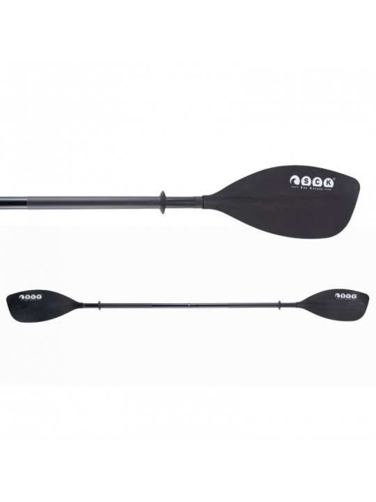 SCK - Κουπί καγιάκ 220cm διαιρούμενο ενισχυμένο αλουμινίου - Μαύρο SCK