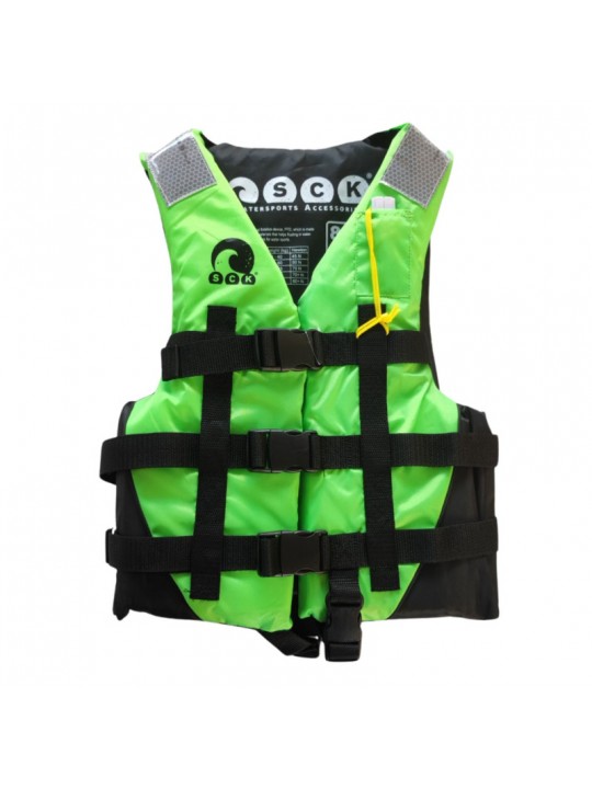 SCK - Σωσίβιο γιλέκο για θαλάσσια σπορ με τρεις ιμάντες Morello SCK πράσινο