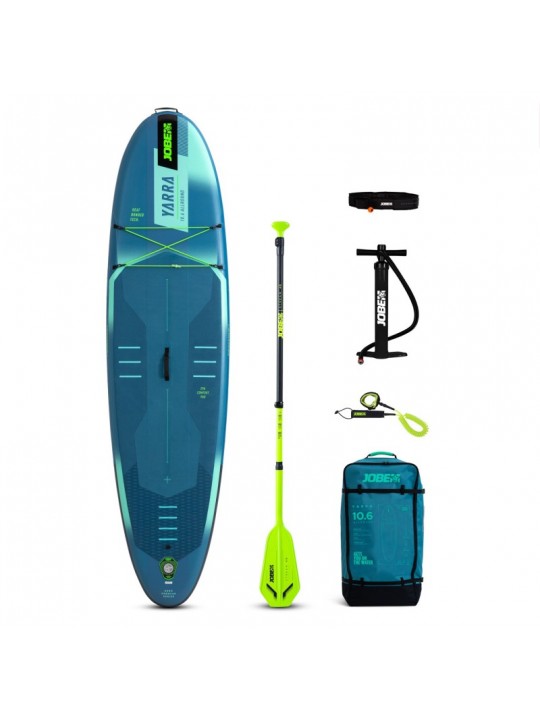 Jobe - Jobe Φουσκωτή σανίδα SUP 10'6'' Yarra Πακέτο με κουπί Stream 40 - Steel Blue