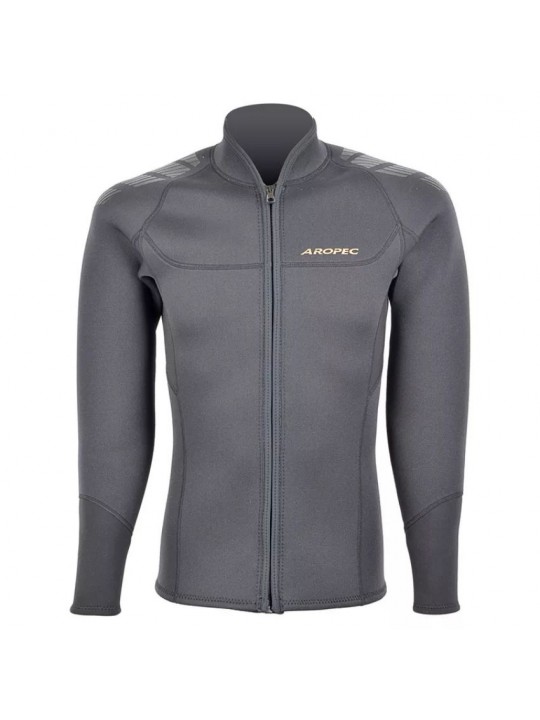 Aropec - Jacket νεοπρενίου 3mm Super-Stretch ανδρικό Ανθρακί - Aropec
