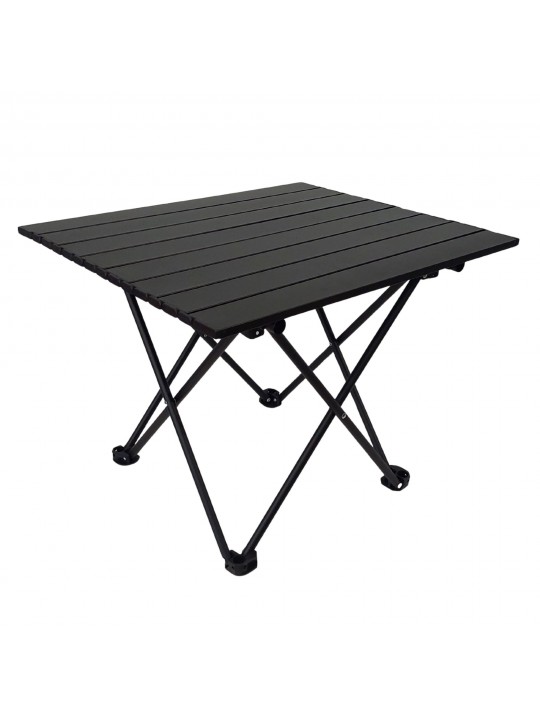 Yaia - Πτυσσόμενο Τραπέζι camping αλουμινίου 56*40*40cm Μαύρο - Yaia