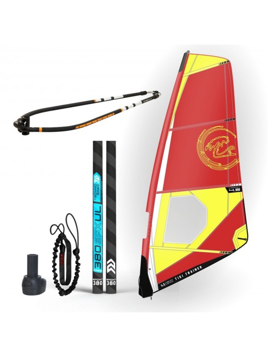 Tiki - Trainer V2 4,0 Dacron sail - Ολοκληρωμένο σετ πανί για windsurf με epoxy άλμπουρο - ΤΙΚΙ