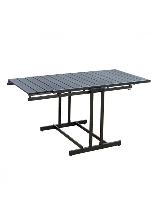 ΤΡΑΠΕΖΙ  ΜΕΤΑΛΛΙΚΟ ΠΤΥΣΣΟΜΕΝΟ CATERING -ΡΑΦΙΕΡΑ -ΠΟΛΛΑΠΛΩΝ ΧΡΗΣΕΩΝ-ΚΑΦΕ- ΔΙΑΣΤΑΣΕΙΣ: L147,5xW76,5xH73,5 /W76,5xD63xH132 cm