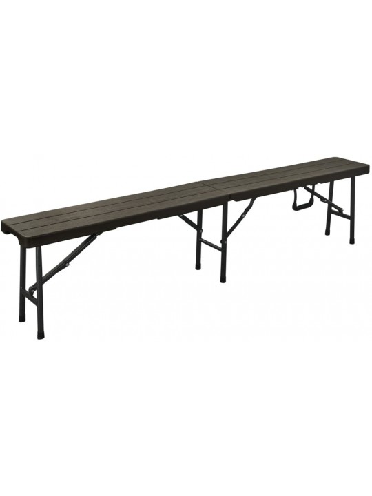 ΠΑΓΚΑΚΙ ΜΕΤΑΛΛΙΚΟ  CATERING ΠΤΥΣΣΟΜΕΝΟ ΣΕ ΑΠΟΜΙΜΗΣΗ ΞΥΛΟΥ-ΔΙΑΣΤΑΣΕΙΣ: L180xW25xH43cm