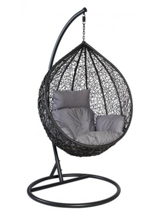 ΚΡΕΜΑΣΤΗ ΠΟΛΥΘΡΟΝΑ  ΜΕ ΡΕ RATTAN ΚΑΦΕ ΔΥΟ ΤΟΝΩΝ ME ΒΑΣΗ ΚΑΙ ΙΣΤΟ ΜΕΤΑΛΛΙΚΟ ΣΕ ΜΑΥΡΟ ΧΡΩΜΑ