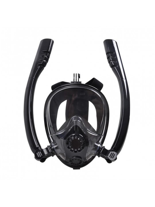 fortis ΜΑΣΚΑ ΣΙΛΙΚΟΝΗΣ ΟΛΟΚΛΗΡΟΥ ΠΡΟΣΩΠΟΥ  ΜΑΥΡΗ ΜΕ ΔΙΠΛΟ ΑΝΑΠΝΕΥΣΤΗΡΑ