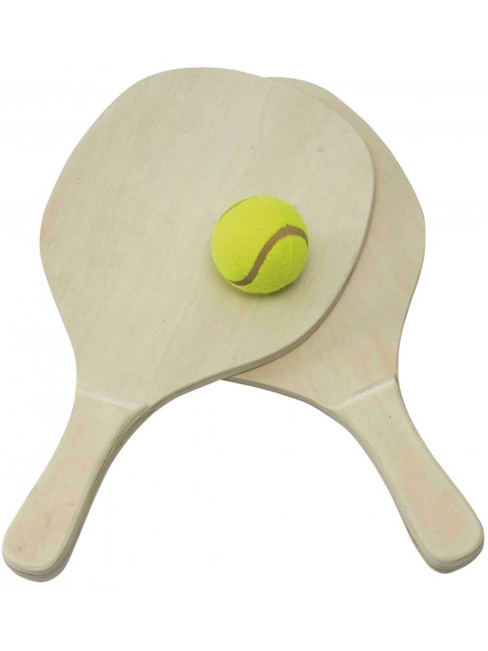 ΣΕΤ ΡΑΚΕΤΕΣ ΞΥΛΙΝΕΣ  ΜΕ ΜΠΑΛΑΚΙ